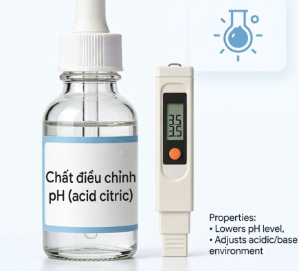 Chất điều chỉnh pH với Citric Acid trong công thức surfactant SLES: Tầm quan trọng và hướng dẫn ứng dụng thực tế