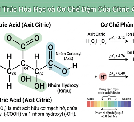 Cơ chế đệm của Citric Acid – Giải thích đơn giản